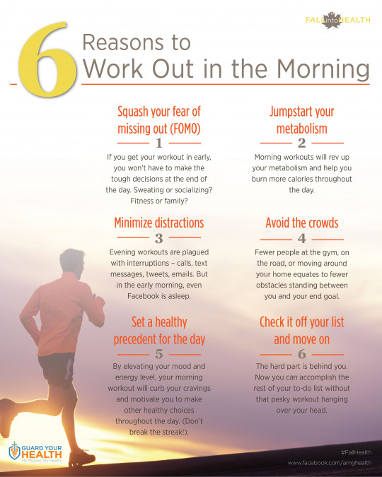 6 razones para hacer ejercicio por la mañana
