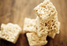 Cereales y golosinas crujientes de arroz sin gluten