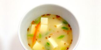 Receta de sopa de miso para el desayuno